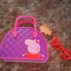 Peppa Pig Purple and Pink Handbag Toy Set